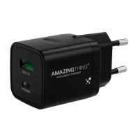 Сетевое зарядное устройство AmazingThing Speed Pro 30W+QC 3.0 Charger Black
