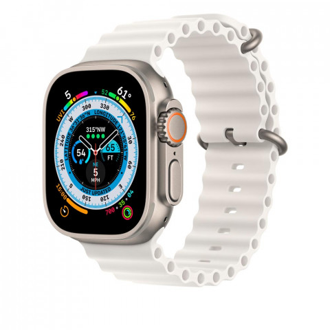 Ремешок для Apple watch 42/44/45 mm Ocean band White