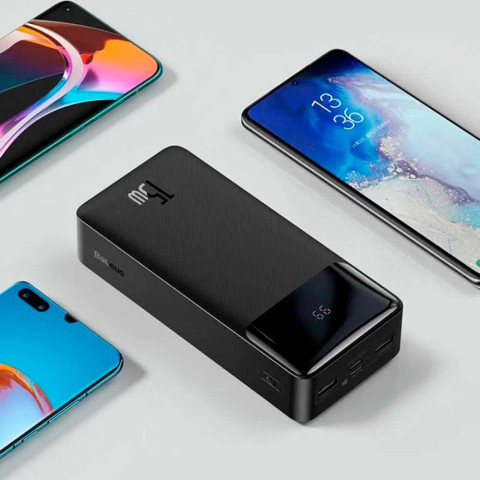 Power Bank 30000 mAh Baseus Digital Display 15W Black