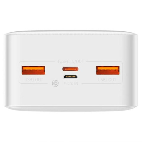 Power Bank 30000 mAh Baseus Digital Display 20W White