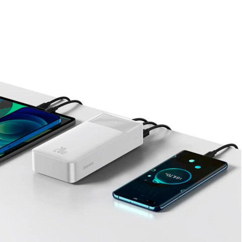 Power Bank 30000 mAh Baseus Digital Display 20W White