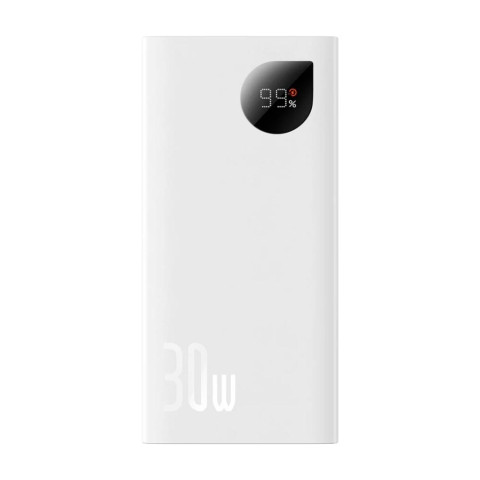 Повербанк Baseus Adaman Display 30W 20000mAh White