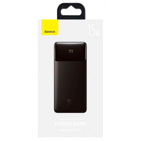 Power Bank 10000 mAh Baseus Digital Display 15W Black