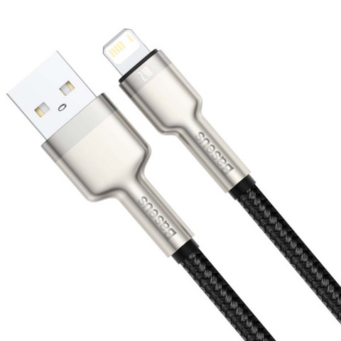 Кабель USB to Lightning Baseus Cafule Special Edition 2.4 A 1 m (black)