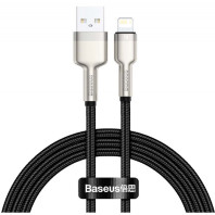 Кабель Baseus Cafule Metal Cable USB to Lightning 2.4A 1 m (black)