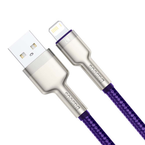 Кабель Baseus Cafule Metal Cable USB to Lightning 2.4A 1 m (purple)