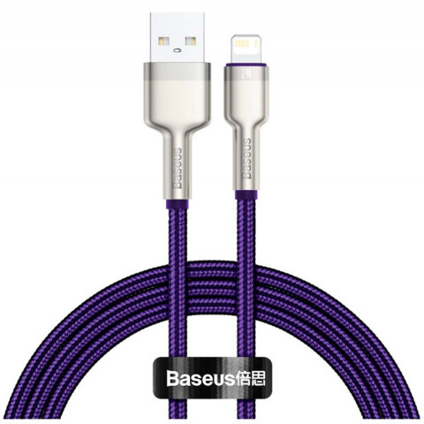 Кабель Baseus Cafule Metal Cable USB to Lightning 2.4A 1 m (purple)