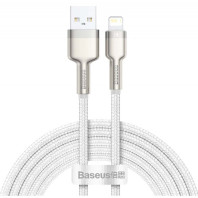 Кабель Baseus Cafule Metal Cable USB to Lightning 2.4A 1 m (white)