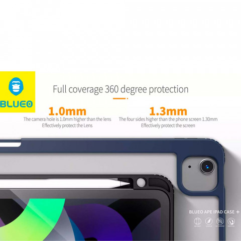 Чехол Blueo Ape Case с держателем Pencil на iPad 10.2" | Air 3 | Pro 10.5" Black