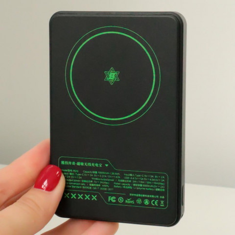 Повербанк для iPhone Blueo Ape Legend Wireless Power Bank 10000 mAh Black