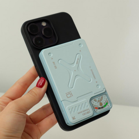 Повербанк для iPhone Blueo Ape Legend Wireless Power Bank 10000 mAh Sky Blue