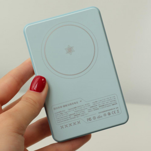 Повербанк для iPhone Blueo Ape Legend Wireless Power Bank 10000 mAh Sky Blue
