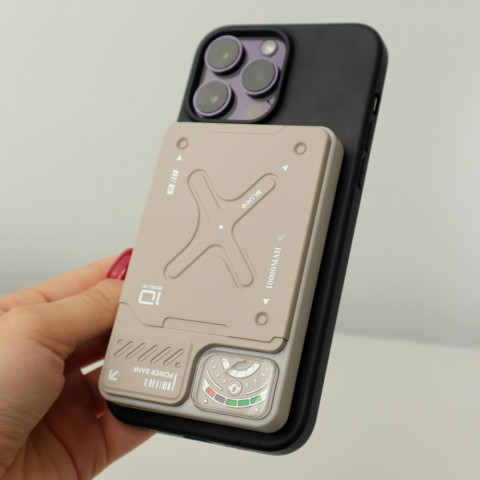 Повербанк для iPhone Blueo Ape Legend Wireless Power Bank 10000 mAh Grey