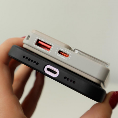 Повербанк для iPhone Blueo Ape Legend Wireless Power Bank 10000 mAh Grey