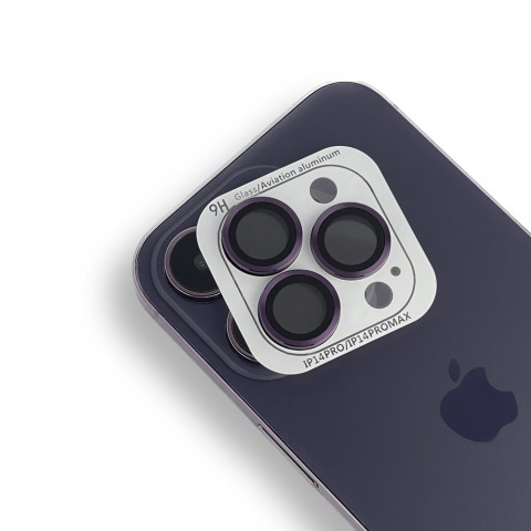 Захисне скло на камеру iPhone 14 Pro і 14 Pro Max phone-jacket (Deep purple) Захисне скло на камеру iPhone 14 Pro і 14 Pro Max phone-jacket (Deep purple)