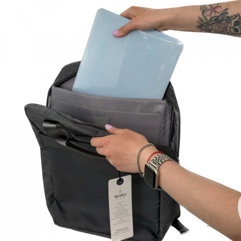 Рюкзак-сумка для MacBook 15.4"- 16" WIWU Minimalist Backpack Gray