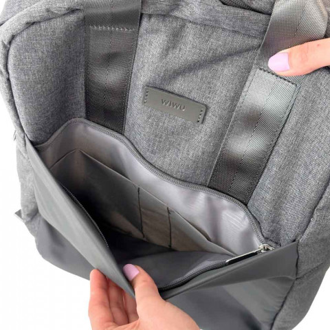 Рюкзак-сумка для MacBook 15.4"- 16" WIWU Minimalist Backpack Gray